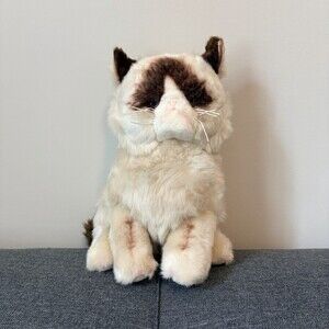GUND Grumpy Cat Plush Stuffed Animal White & Brown Small 4040663